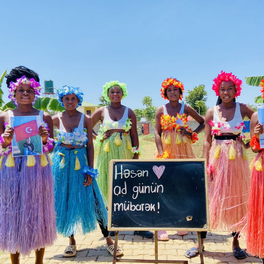 African Colourful Hula Skirt Girls