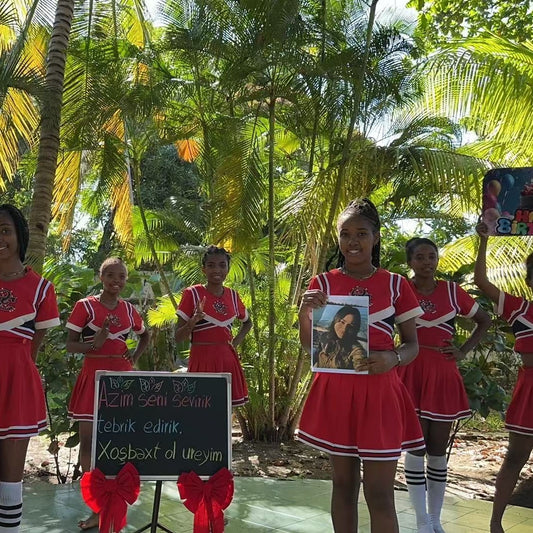 African Red Dress Beauty Team