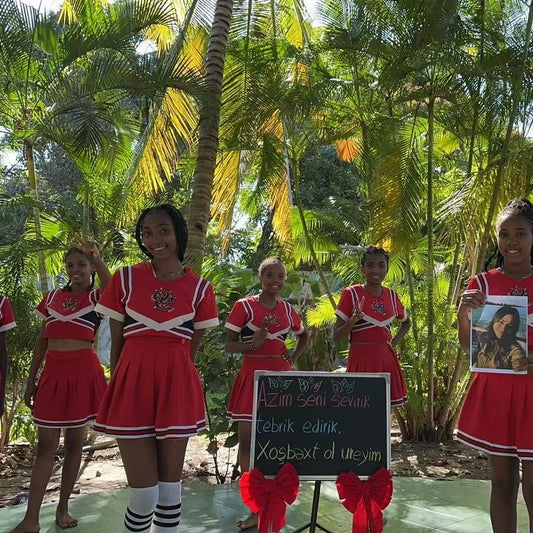 African Red Dress Beauty Team
